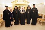 Patriarch KIRILL with Archbishop NIPHON and the Antiochian Delegation after Lunch
